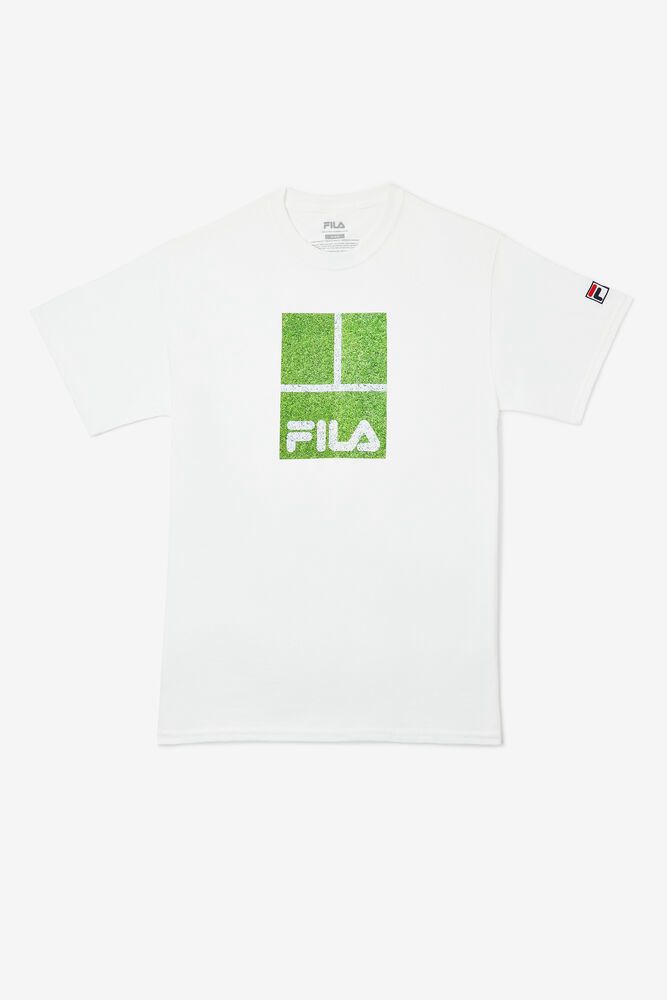 Fila London T-Shirt White - Mens - 64738DWNV